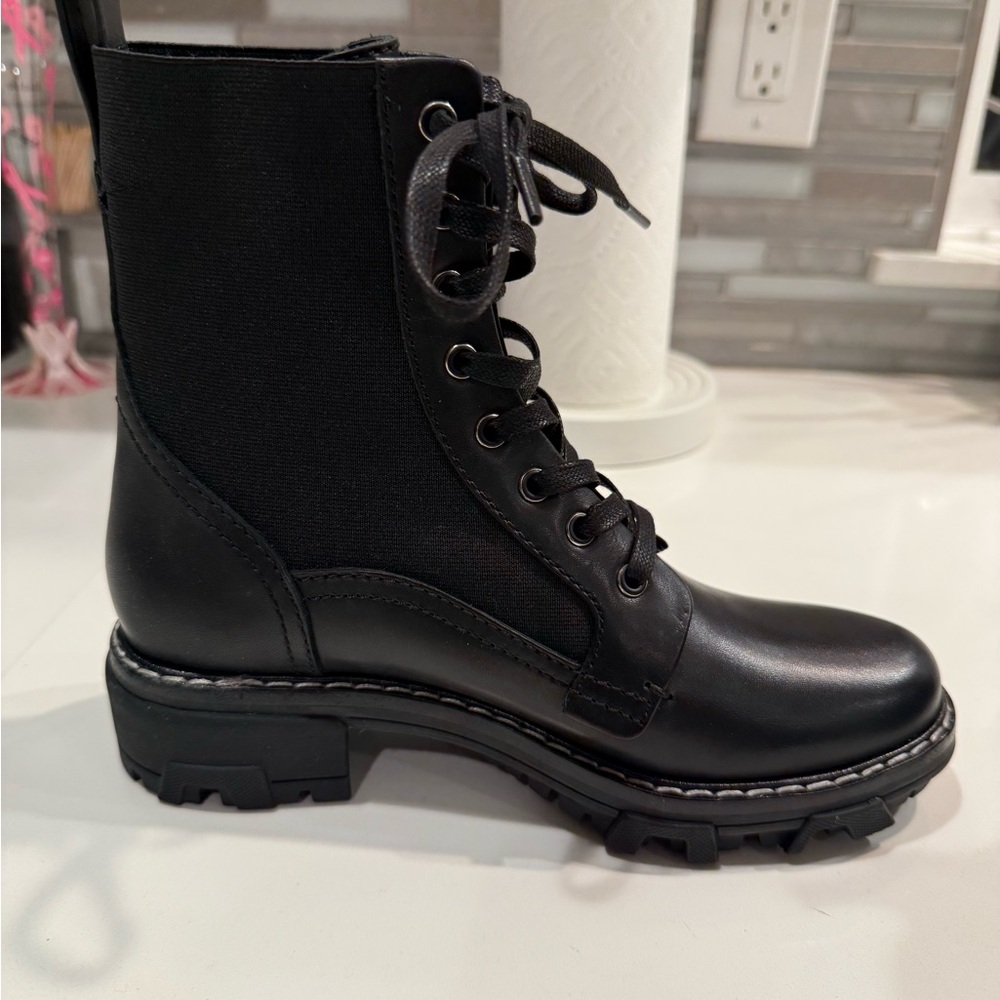 NEVER WORN Rag & Bone Black Lace-Up Boots “Shiloh” - Picture 5 of 7